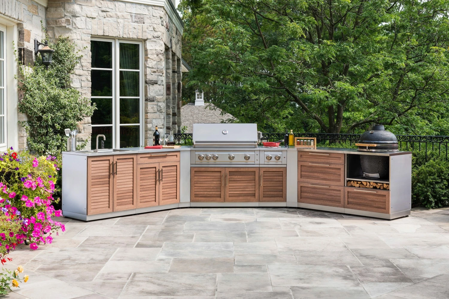 NewAge Products Outdoor Kitchen Stainless Steel 2 Piece Cabinet Set 13 NewAge Products Outdoor Kitchen Stainless Steel 2 Piece Cabinet Set