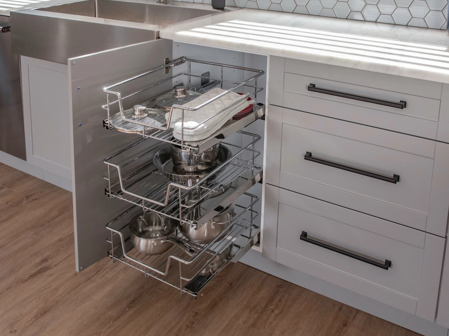 NewAge Products Home Blind Corner Base Cabinet, 36 Inch Pantry Cabinets 13 NewAge Products Home Blind Corner Base Cabinet, 36 Inch Pantry Cabinets