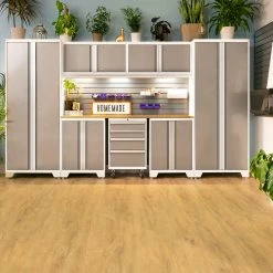 NewAge Products Stone Composite LVP Flooring 9.5mm 600 Sq. Ft. Flooring Bundle Sample Kit