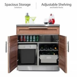 NewAge Products Outdoor Kitchen Stainless Steel 5 Piece Cabinet Set 41 NewAge Products Outdoor Kitchen Stainless Steel 5 Piece Cabinet Set