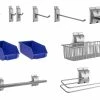 NewAge Products Garage Storage Steel Slatwall 12-Piece Accessory Kit