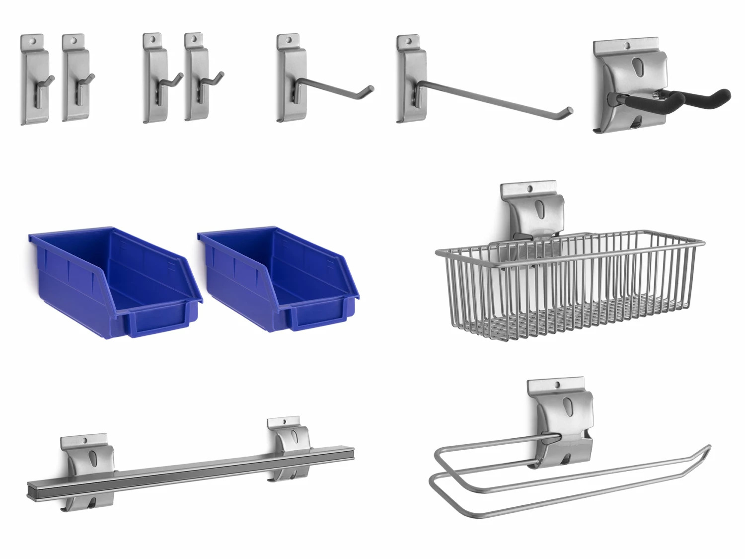 NewAge Products Garage Storage Backsplash Hook Kits - 2 X Small (12 Piece) 1 NewAge Products Garage Storage Backsplash Hook Kits - 2 X Small (12 Piece)