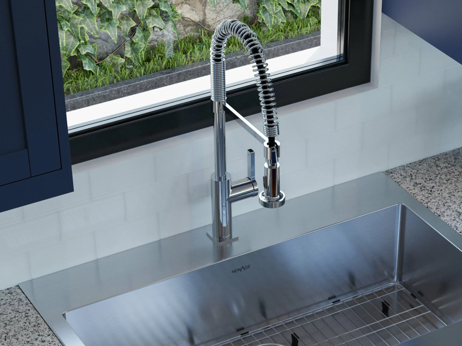 NewAge Products Coiled Pull-Down Faucet 2 NewAge Products Coiled Pull-Down Faucet